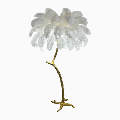 Straust feather-stealing lamp, decorative tree shape, resin 6