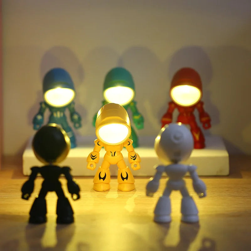 Robot-shaped LED lamp – decorative figurine with lighting function 3