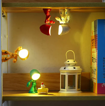 Robot-shaped LED lamp – decorative figurine with lighting function 4