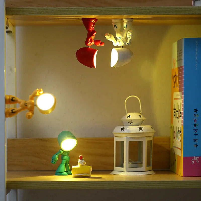 Robot-shaped LED lamp – decorative figurine with lighting function 5