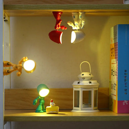 Robot-shaped LED lamp – decorative figurine with lighting function 5