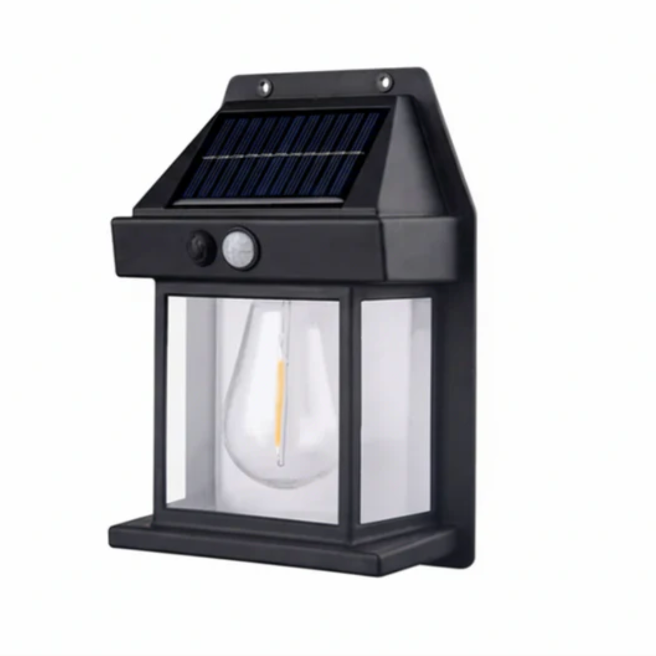 Solar LED wall lamp with motion sensor - a stylish garden lantern 5
