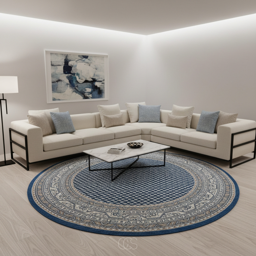 OCS - rug with geometric pattern - 160x160cm 0