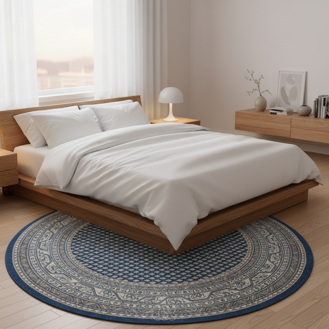 OCS - rug with geometric pattern - 160x160cm 2