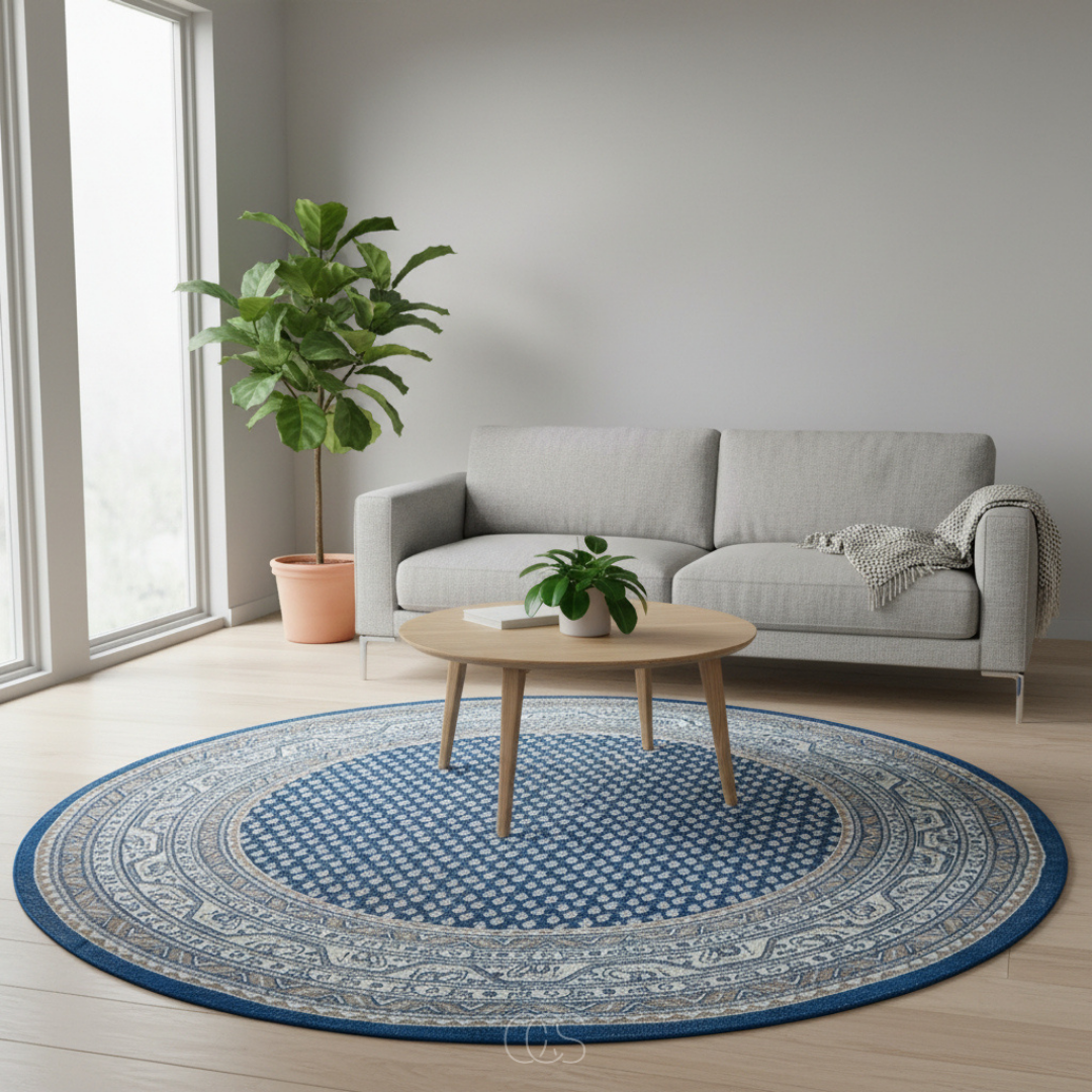 OCS - rug with geometric pattern - 160x160cm 3