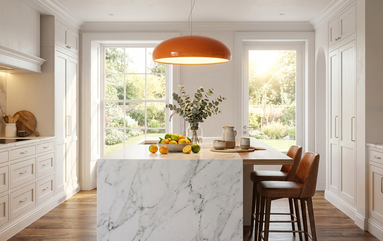 Elara Haus Modern LED Statement Pendant - Elegant Living Room Light