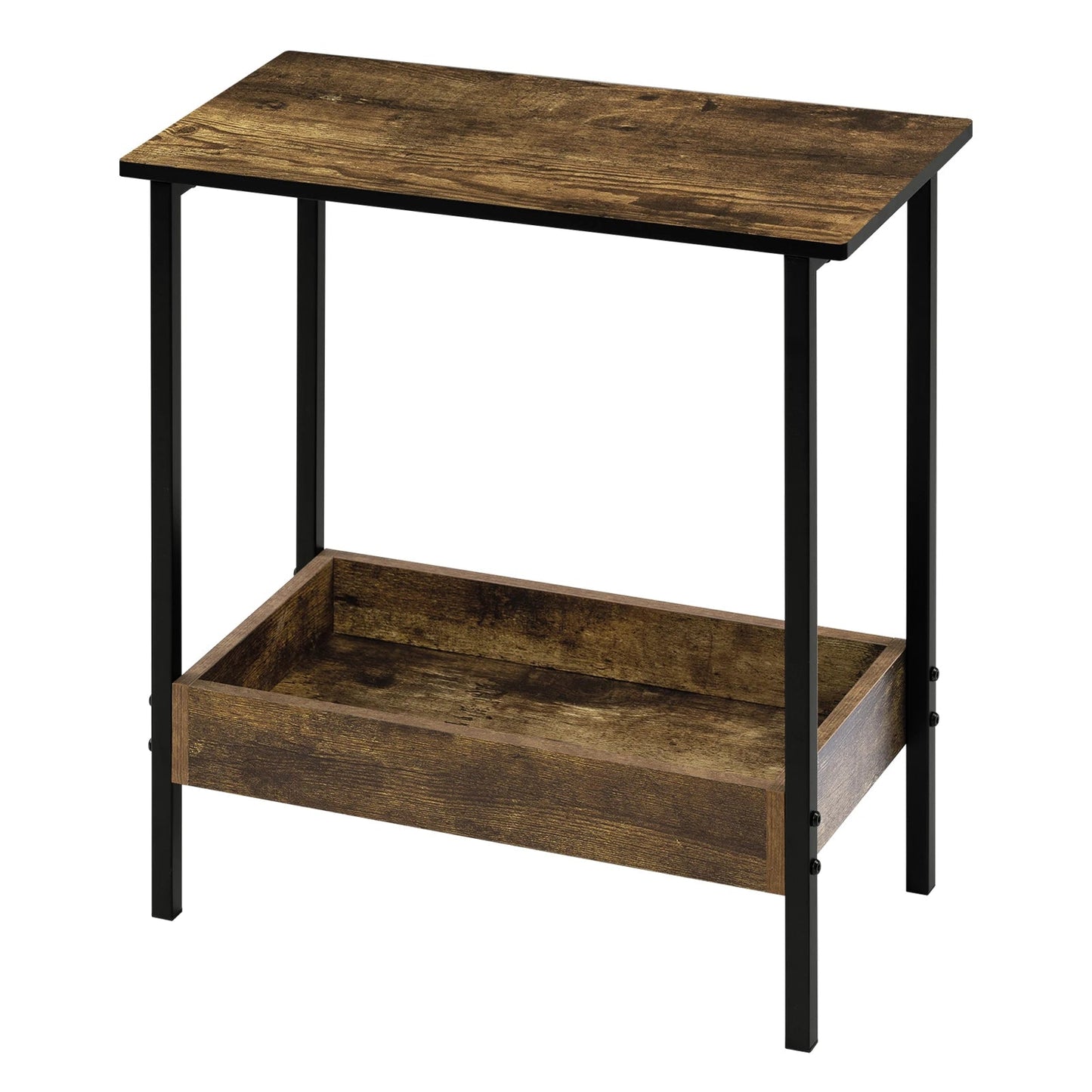 Velistra - Side Table and Coffee Table with 2 Shelves and Extra Storage Space 2