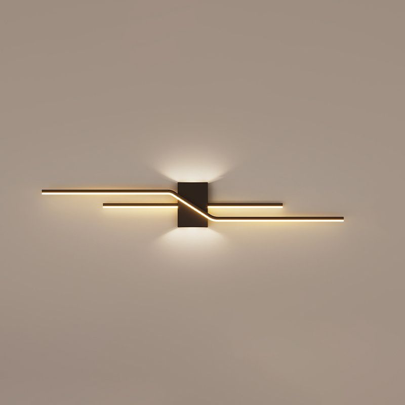 Arisha Minimalist LED Linear Indoor Metal Wall Light 8