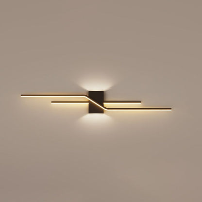 Arisha Minimalist LED Linear Indoor Metal Wall Light 8