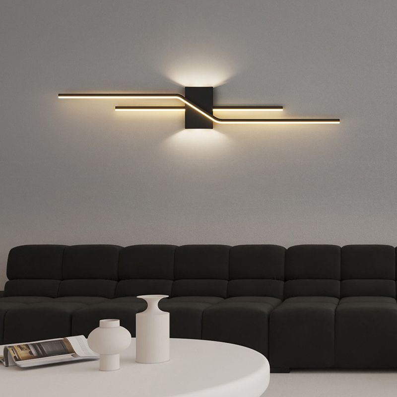 Arisha Minimalist LED Linear Indoor Metal Wall Light 0