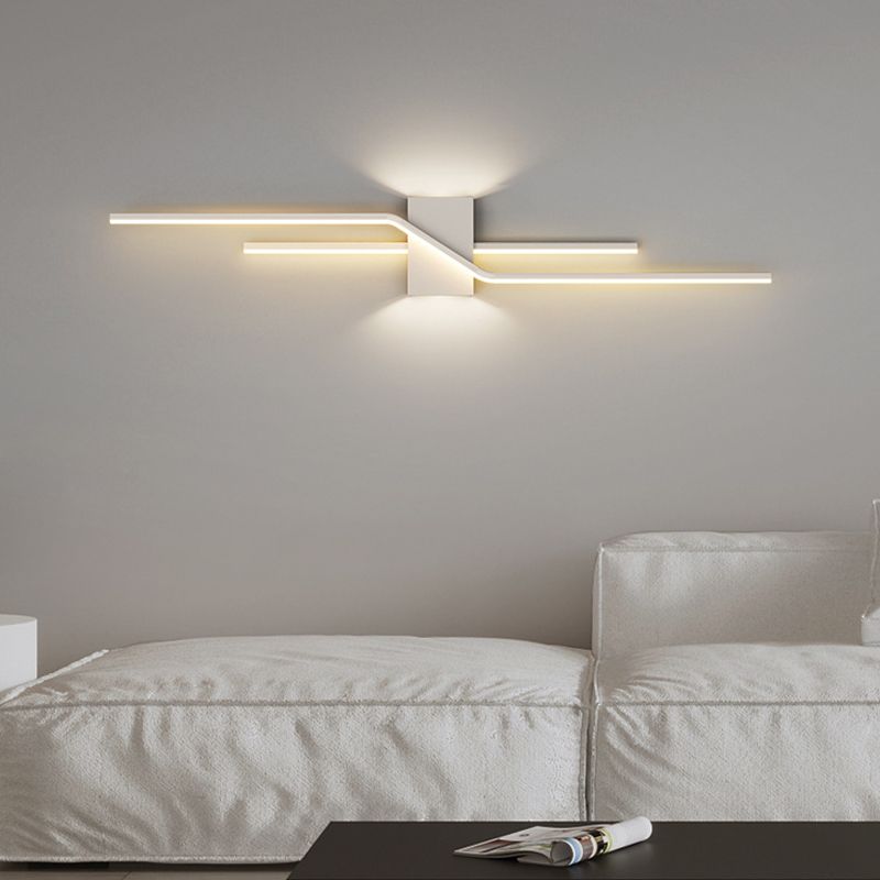 Arisha Minimalist LED Linear Indoor Metal Wall Light 3