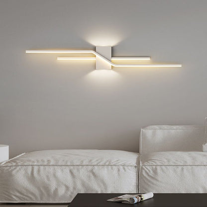 Arisha Minimalist LED Linear Indoor Metal Wall Light 3