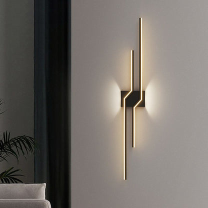 Arisha Minimalist LED Linear Indoor Metal Wall Light 4