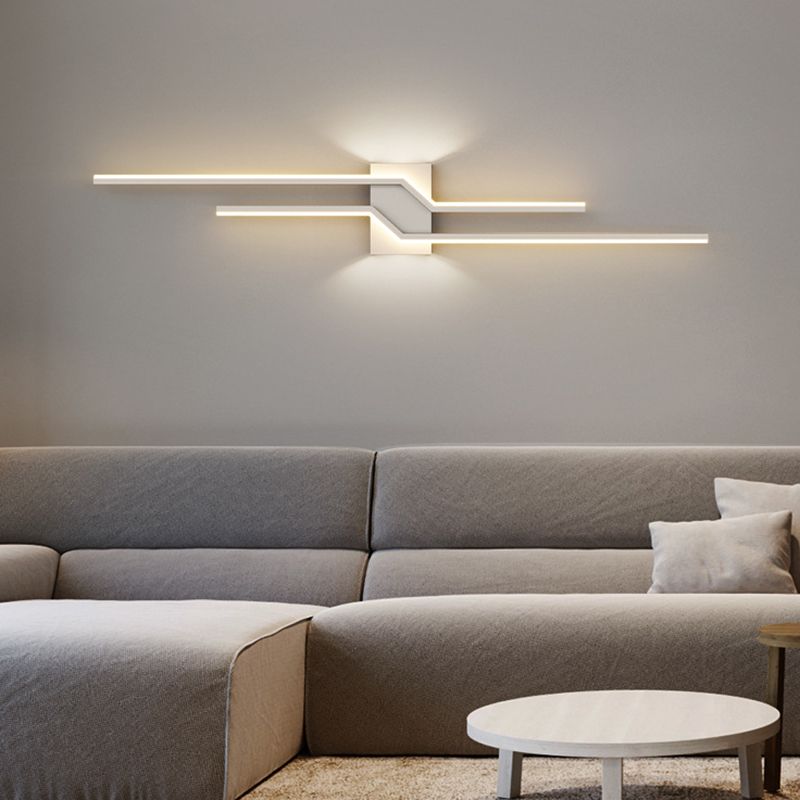 Arisha Minimalist LED Linear Indoor Metal Wall Light 5