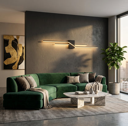 Elara Haus Modern Linear Bar Light - Minimalist Metal Sconce