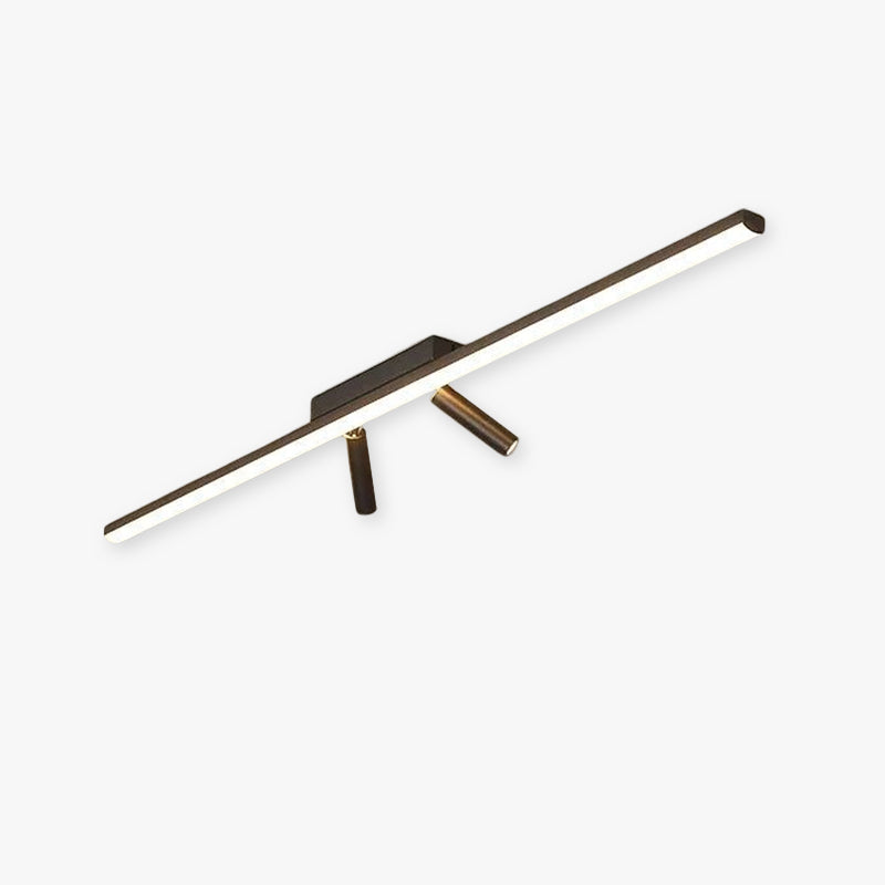 Aim Modern LED Ceiling Light Black Linear Simple 1