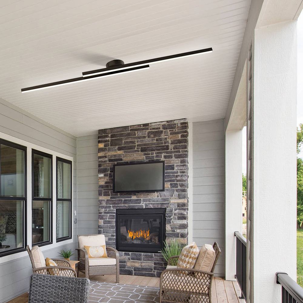 Elara Haus Modern Linear LED Ceiling Light - Aluminium Strip