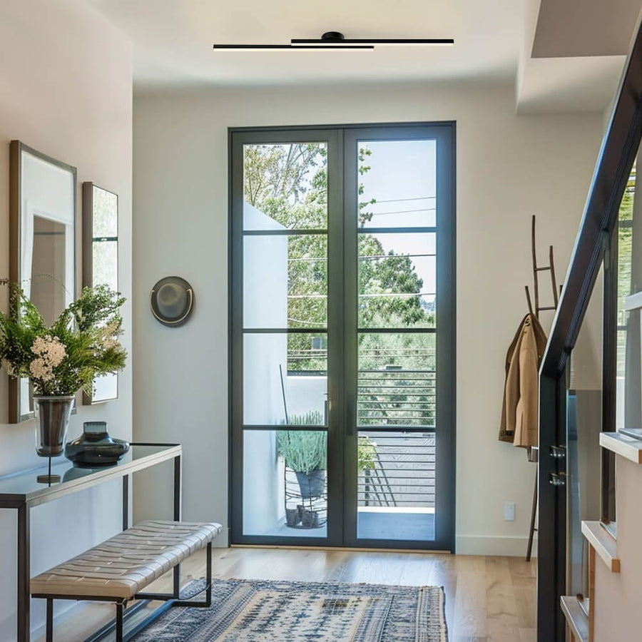 Elara Haus Modern Linear LED Ceiling Light - Aluminium Strip