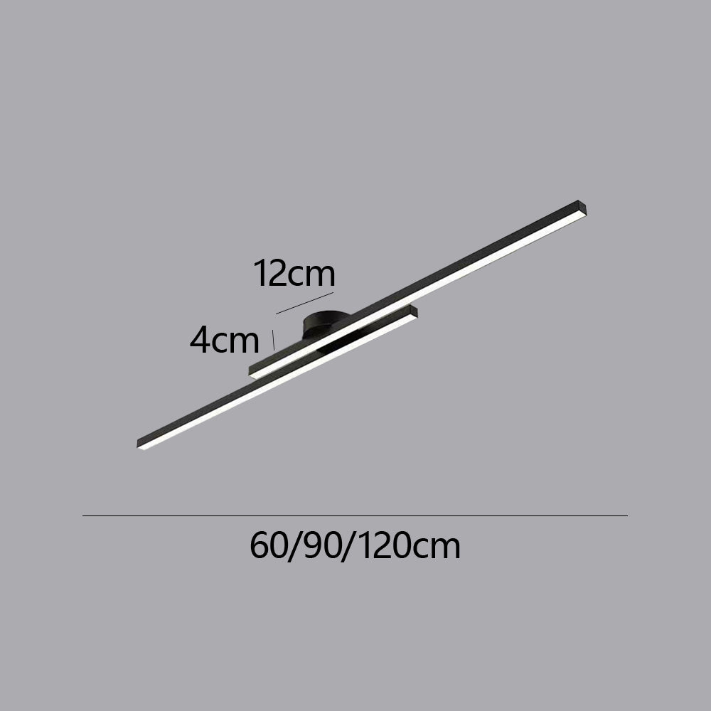 Elara Haus Modern Linear LED Ceiling Light - Aluminium Strip