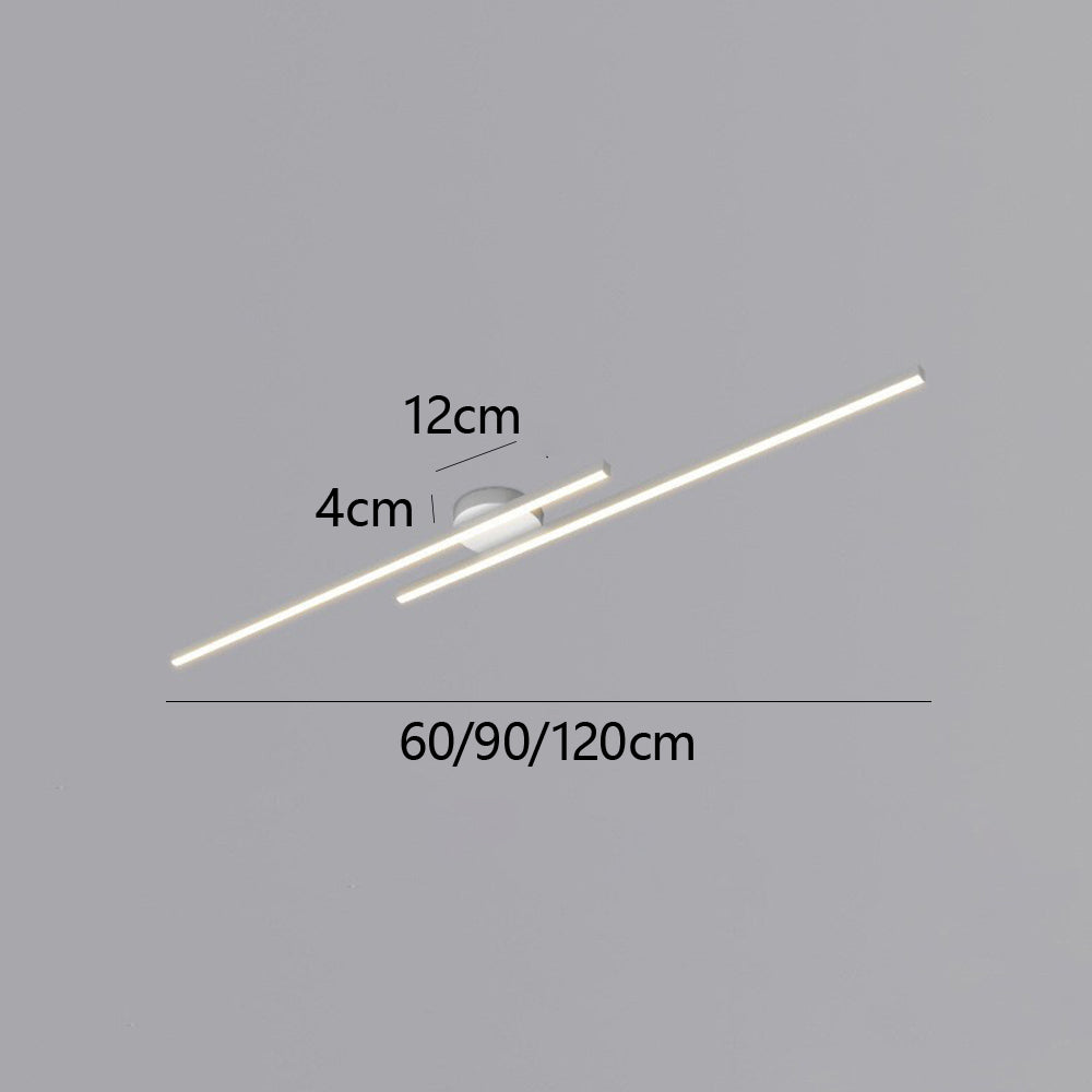 Elara Haus Modern Linear LED Ceiling Light - Aluminium Strip
