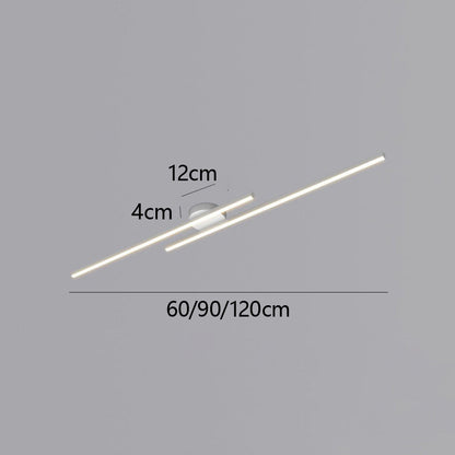 Elara Haus Modern Linear LED Ceiling Light - Aluminium Strip