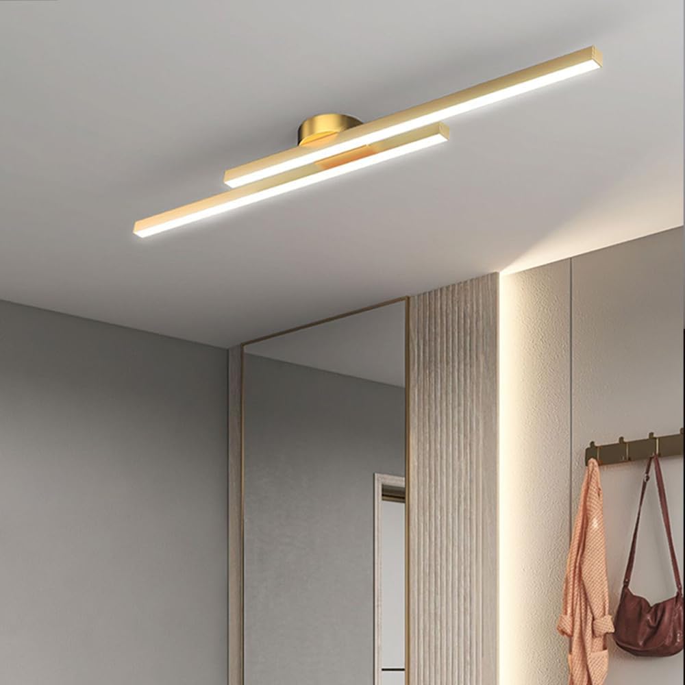 Elara Haus Modern Linear LED Ceiling Light - Aluminium Strip