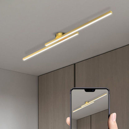 Elara Haus Modern Linear LED Ceiling Light - Aluminium Strip