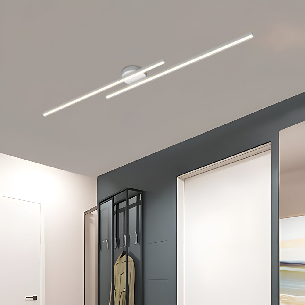 Elara Haus Modern Linear LED Ceiling Light - Aluminium Strip