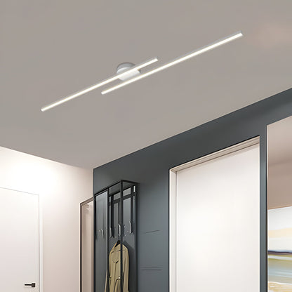 Elara Haus Modern Linear LED Ceiling Light - Aluminium Strip