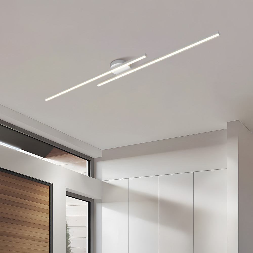 Elara Haus Modern Linear LED Ceiling Light - Aluminium Strip