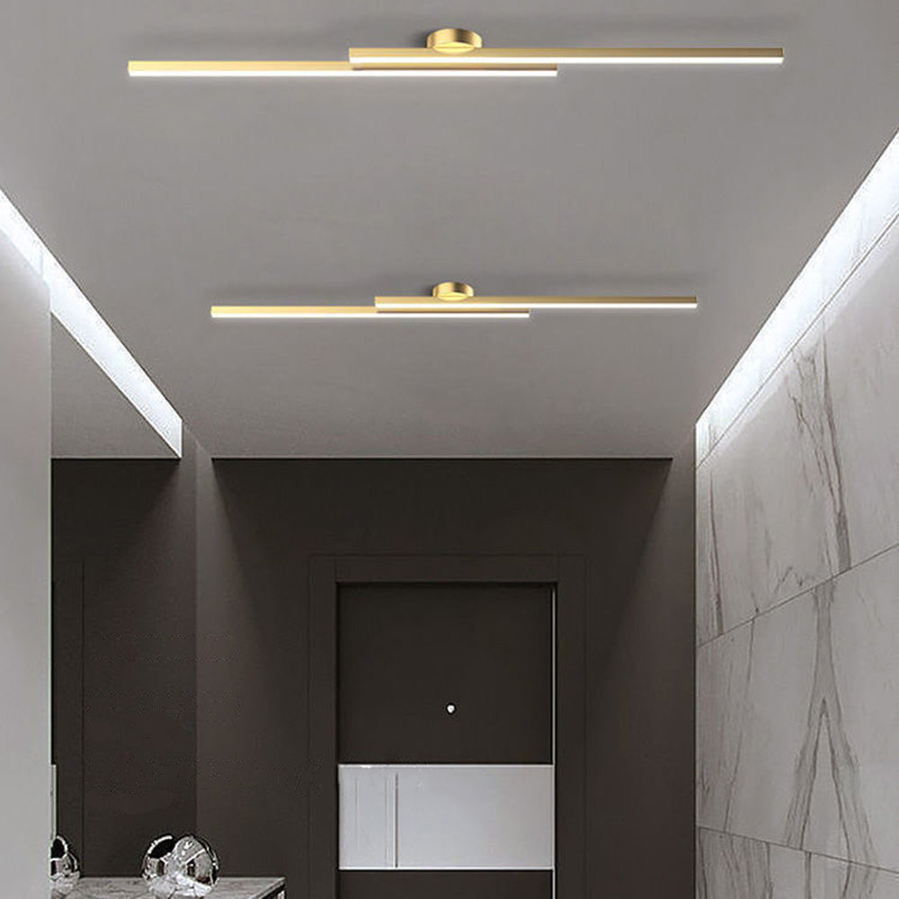 Elara Haus Modern Linear LED Ceiling Light - Aluminium Strip