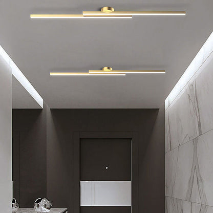 Elara Haus Modern Linear LED Ceiling Light - Aluminium Strip