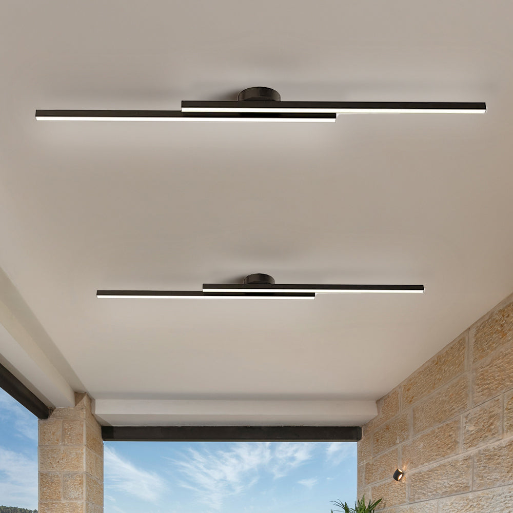 Elara Haus Modern Linear LED Ceiling Light - Aluminium Strip