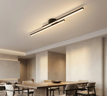 Elara Haus Modern Linear LED Ceiling Light - Aluminium Strip