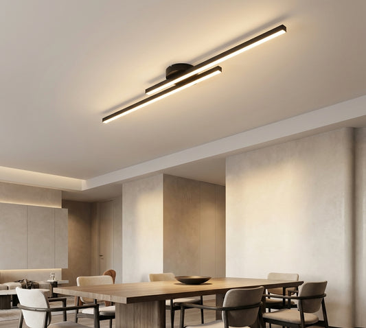 Elara Haus Modern Linear LED Ceiling Light - Aluminium Strip