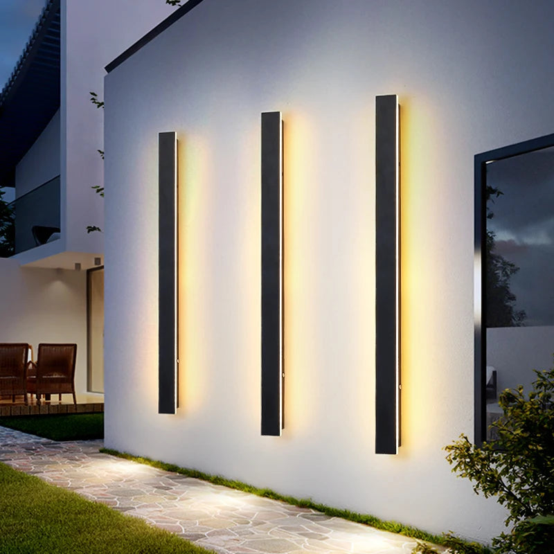 Modern Vertical LED Lamp for Facade 2