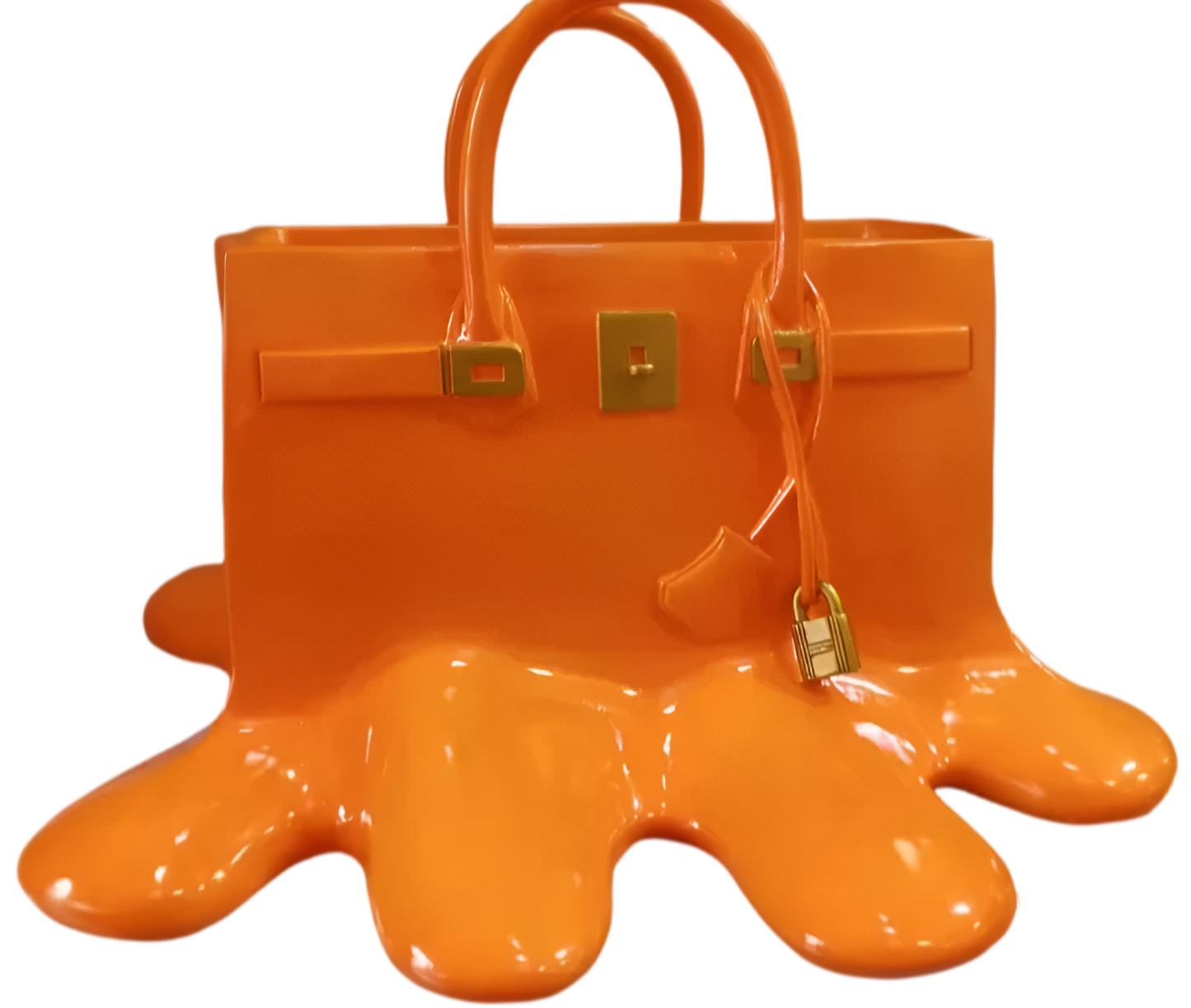 Melantha - Stylish Resin Vase in Handbag Silhouette 12