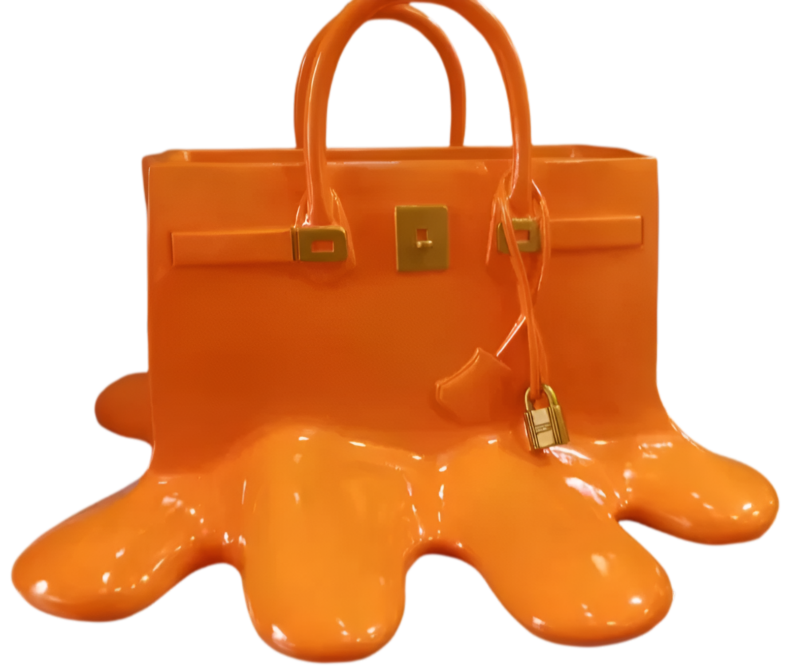 Melantha - Stylish Resin Vase in Handbag Silhouette 12
