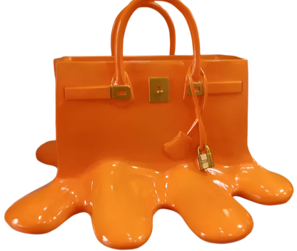 Melantha - Stylish Resin Vase in Handbag Silhouette 12