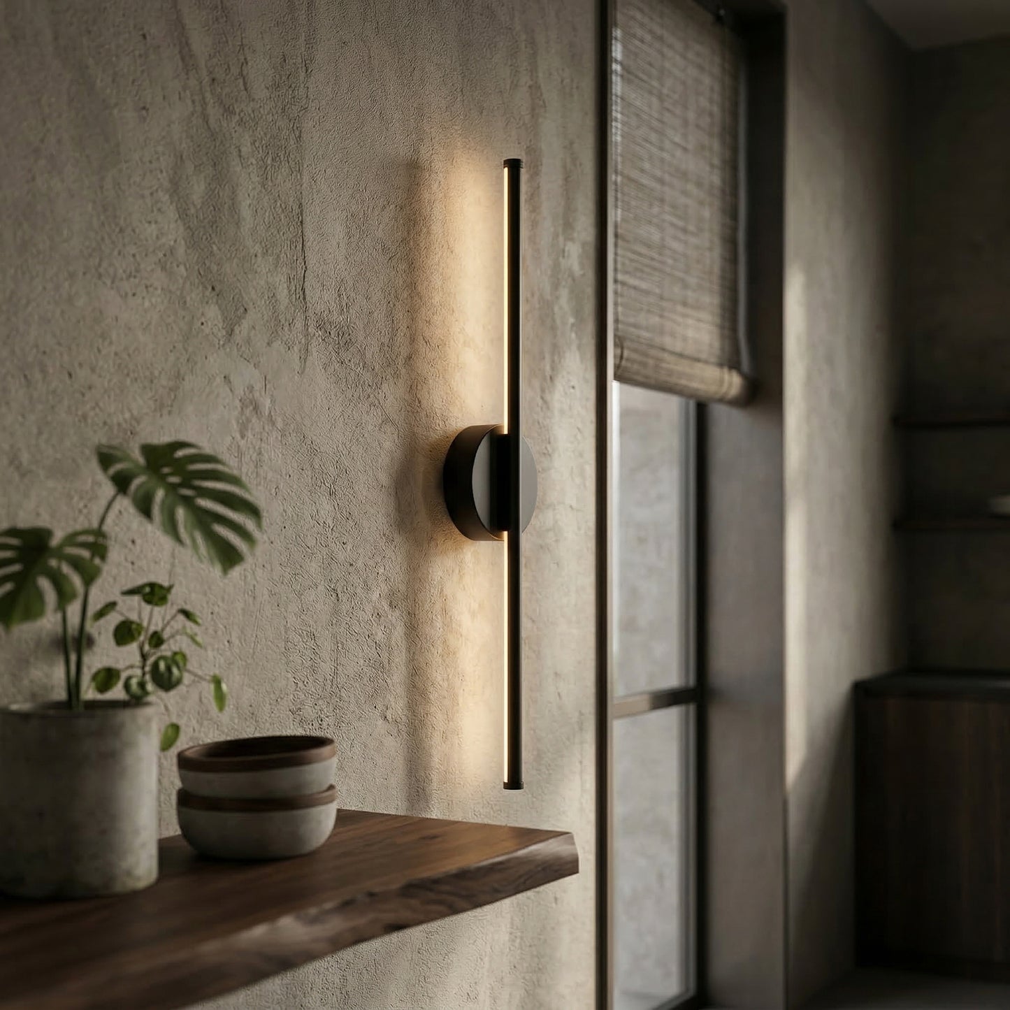 Elara Haus Modern Minimalist Aluminium Linear LED Wall Light
