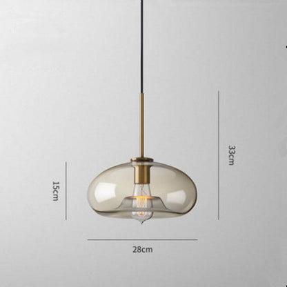 Brass & Glass Pendant Light | Modern Minimalist Ceiling Lamp 10