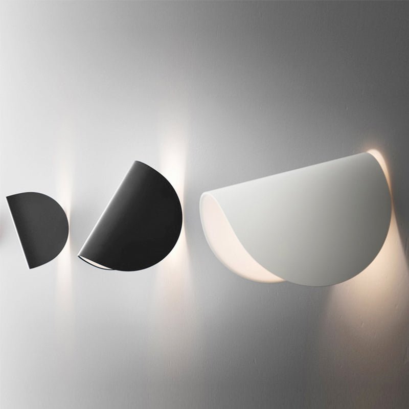 Minimalist 1-Light Curved Shaped Metallic Wall Sconce For Corridor 4