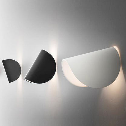 Minimalist 1-Light Curved Shaped Metallic Wall Sconce For Corridor 4