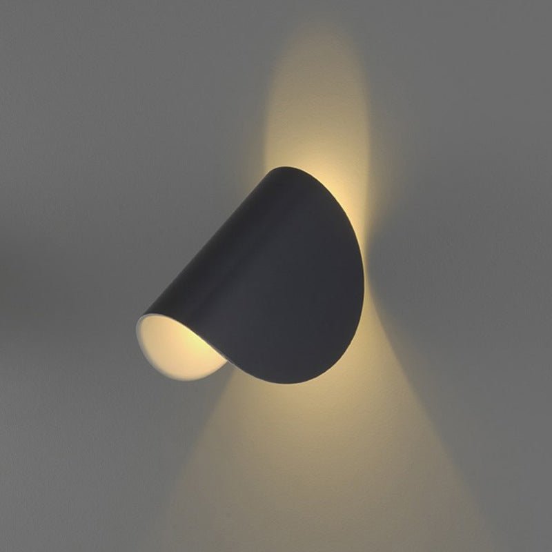 Minimalist 1-Light Curved Shaped Metallic Wall Sconce For Corridor 6