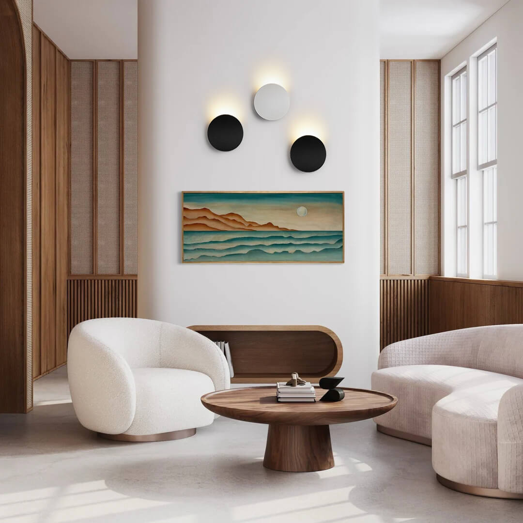 Modern Minimalist Curved Round Led Wall Sconce 1