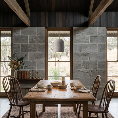 Elara Haus Modern Minimalist Grey Textured Pendant Fixture