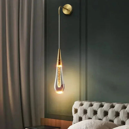Hanging wall sconce – a modern lamp with a decorative bulb in a minimalist style 2