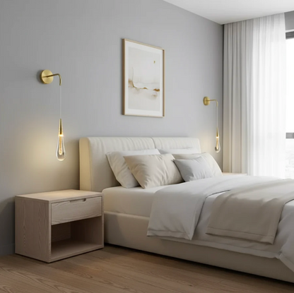 Hanging wall sconce – a modern lamp with a decorative bulb in a minimalist style 4