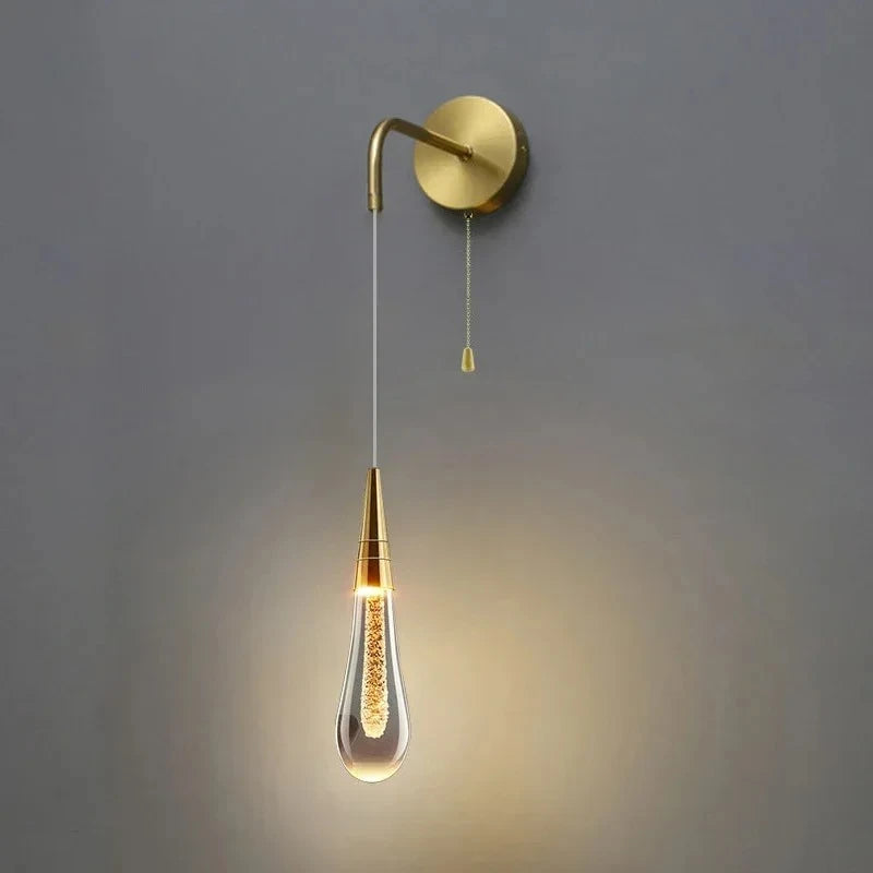 Hanging wall sconce – a modern lamp with a decorative bulb in a minimalist style 5