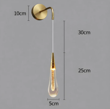 Hanging wall sconce – a modern lamp with a decorative bulb in a minimalist style 7